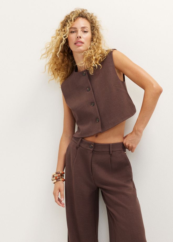 Gilet fancy choco