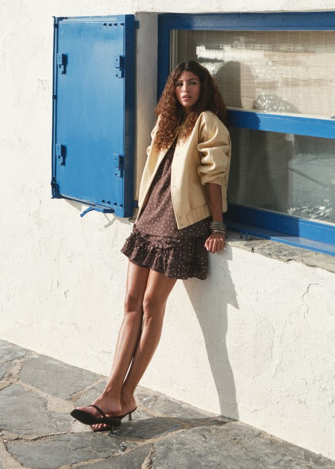 Mini rok met ruffles