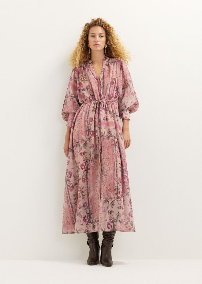 Maxi jurk met bloemenprint