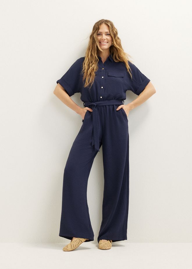 Jumpsuit met structuur