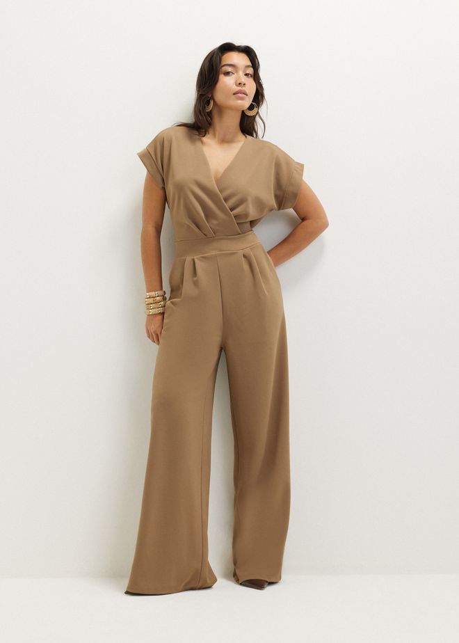 Jumpsuit met V-hals