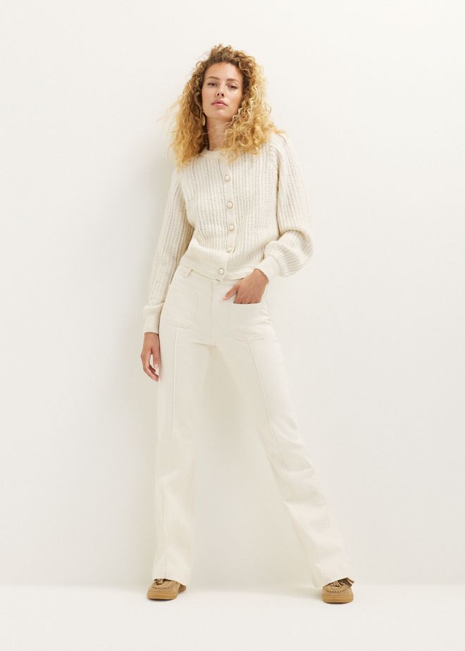 Flared jeans met zakken