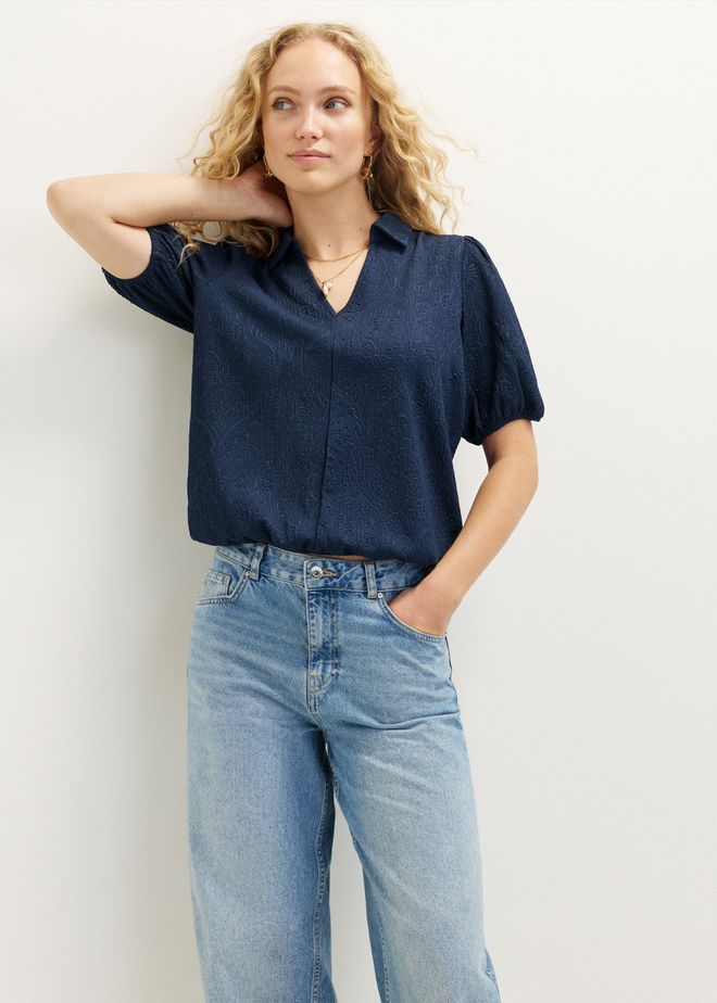 T-shirt met kraag